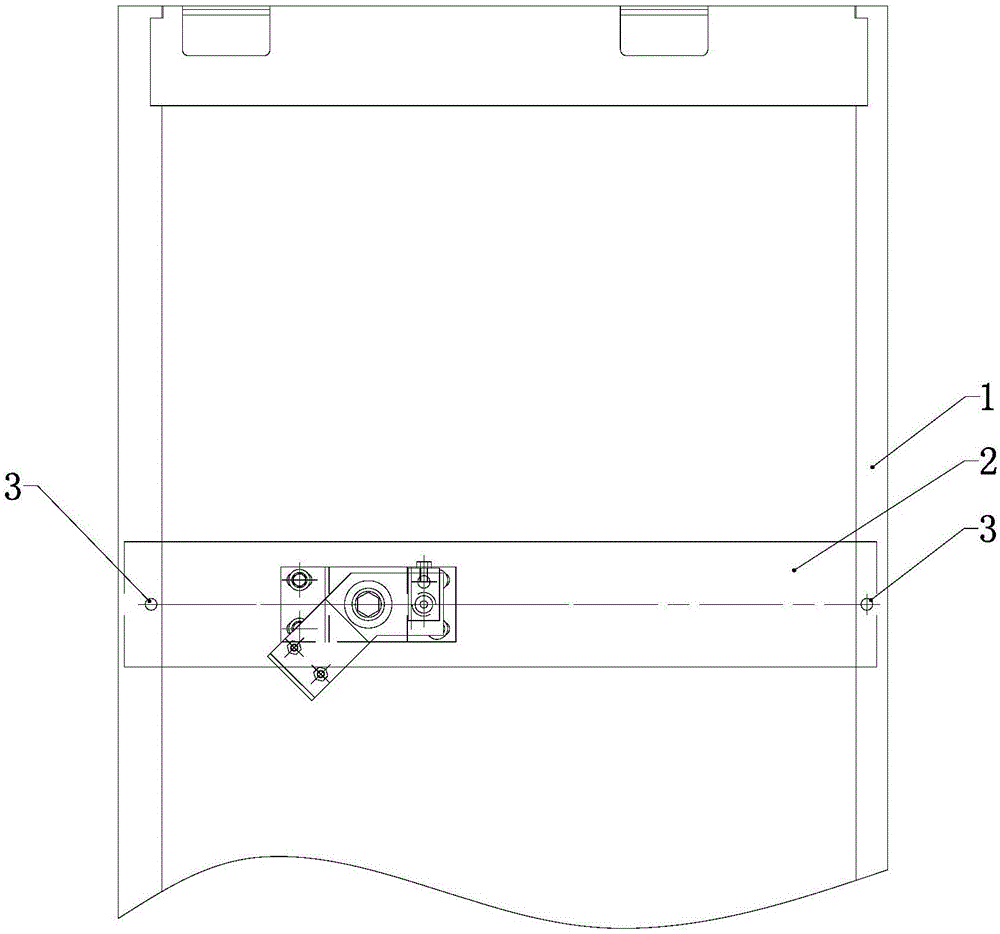 一种电梯防火门用门锁座结构的制作方法