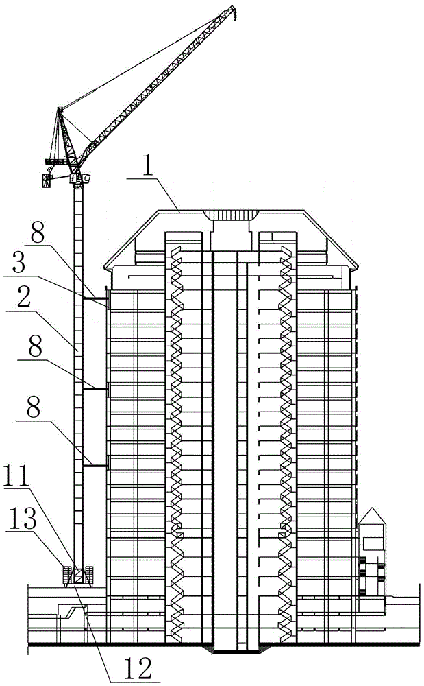 一种塔吊附着钢柱结构的制作方法