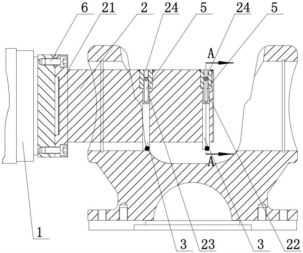 一种加工叉头的三工位数控镗床的镗孔装置的制作方法