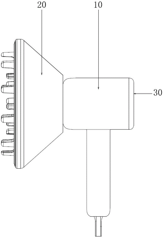 一种可磁吸连接辅助造型工具的吹风机的制作方法