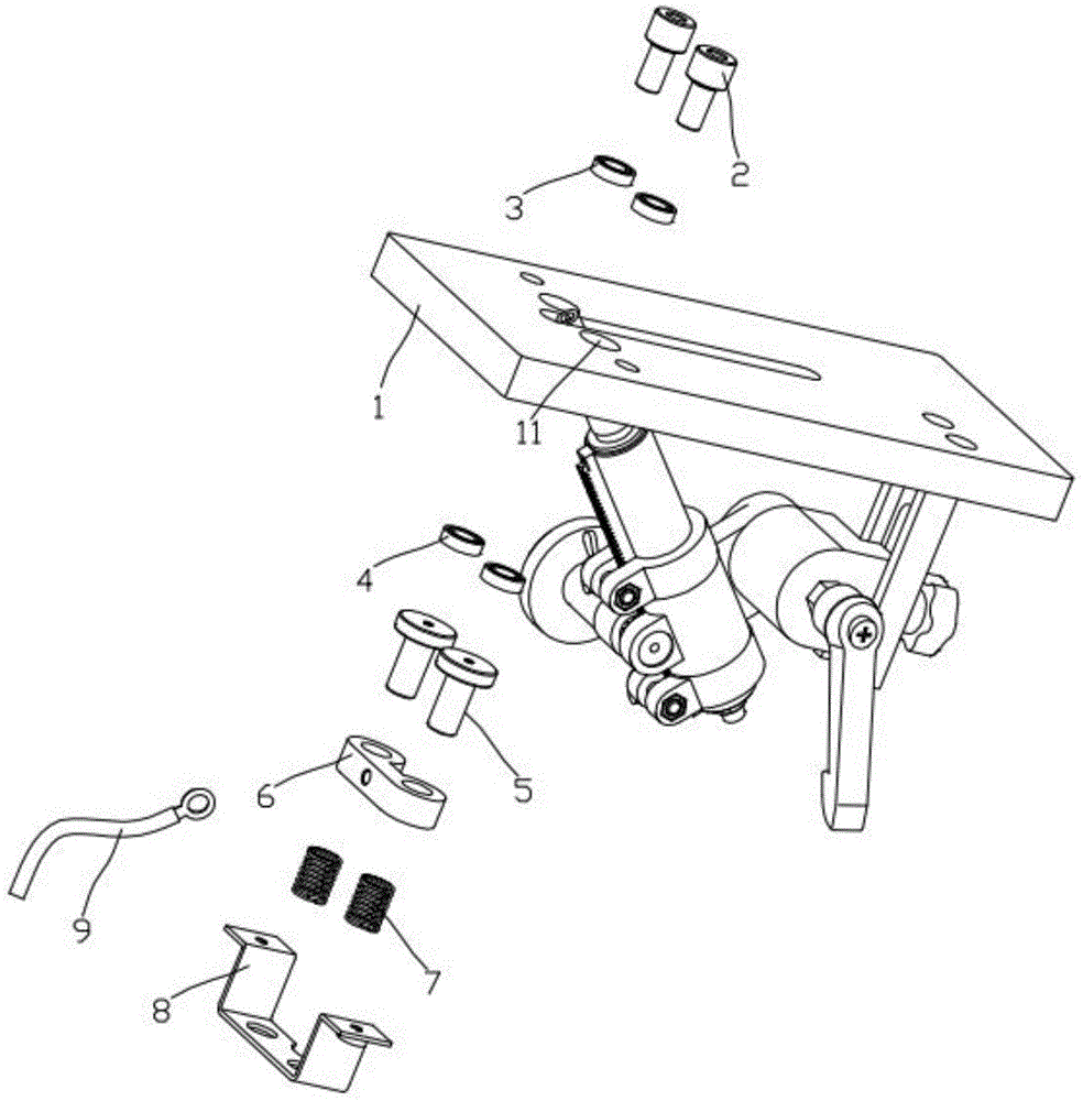 一种桌面式外角焊枪接地限位结构的制作方法