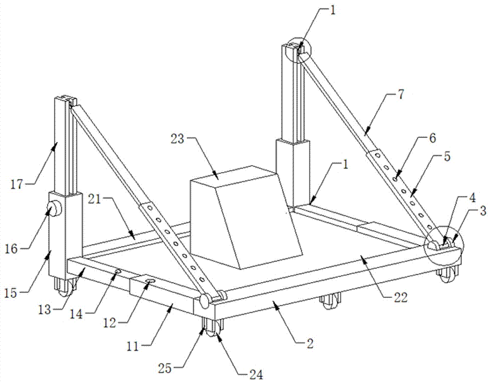 一种古建筑三角支撑架的制作方法