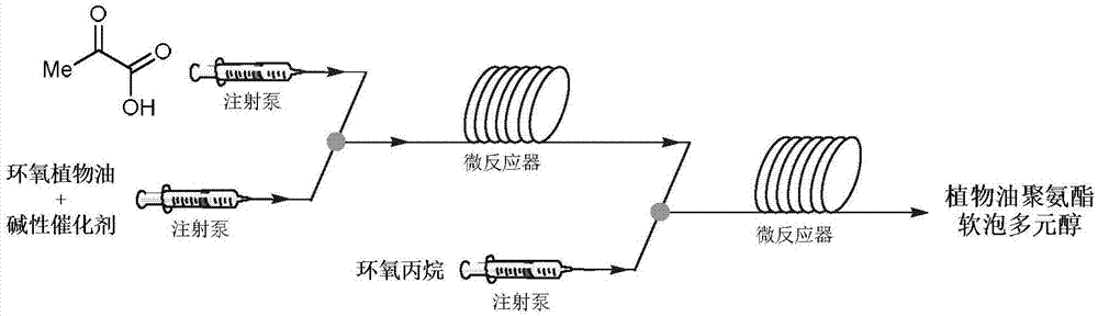 一种植物油聚氨酯软泡多元醇及其制备方法和应用与流程