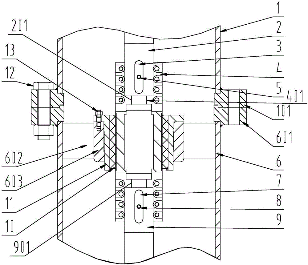 一种分半式轴连接结构和滑动轴承衬套一体的立式长轴泵的制作方法