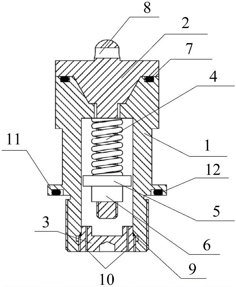 一种适用于充油箱体的安全阀的制作方法