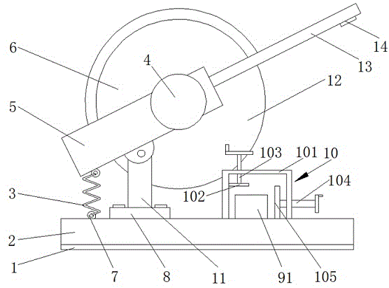 一种钢结构的小型切割机的制作方法