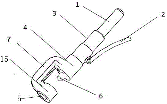 一种用于拆卸并沟线夹螺栓的液压顶丝钳的制作方法