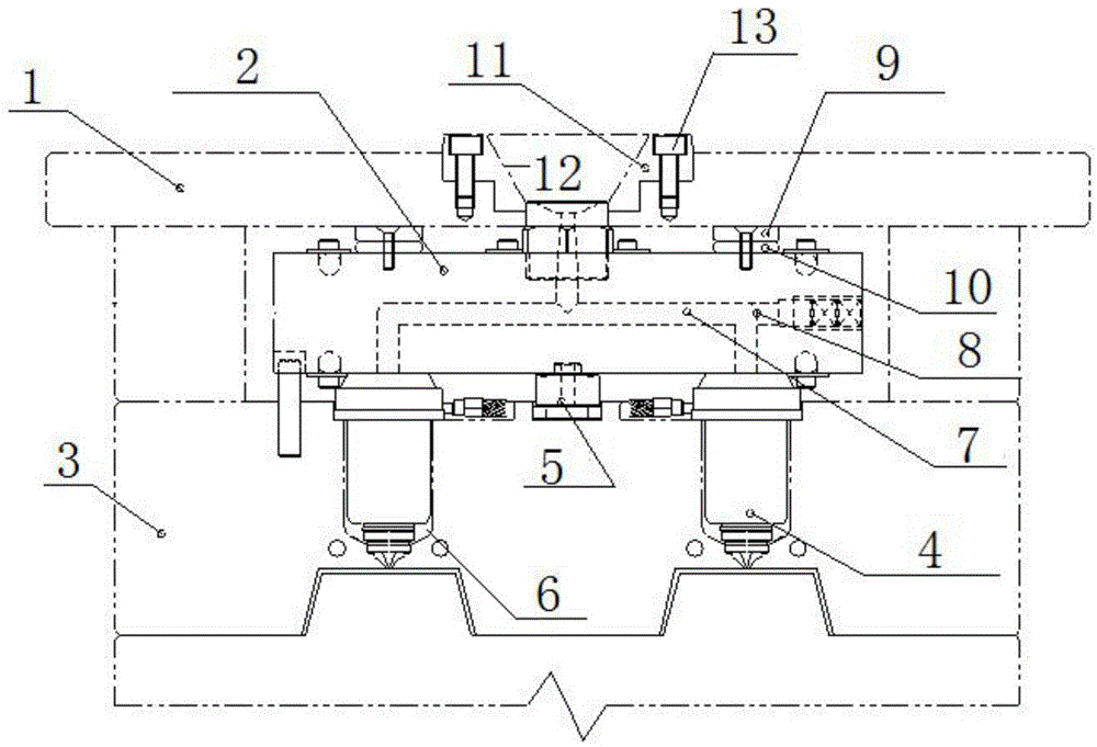 注塑模具热流道进胶装置的制作方法