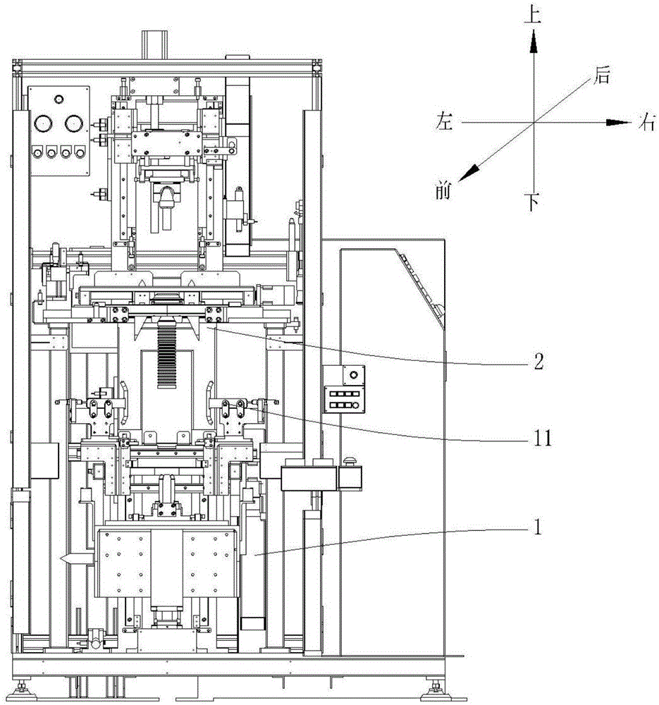 一种前悬减震器弹簧组装机的夹紧装置的制作方法