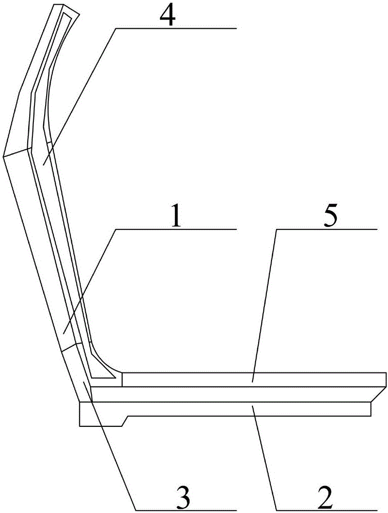 一种汽车前地板左门槛加强板的制作方法