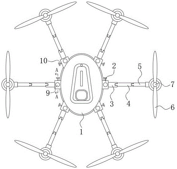 便携式折叠六旋翼系统的制作方法