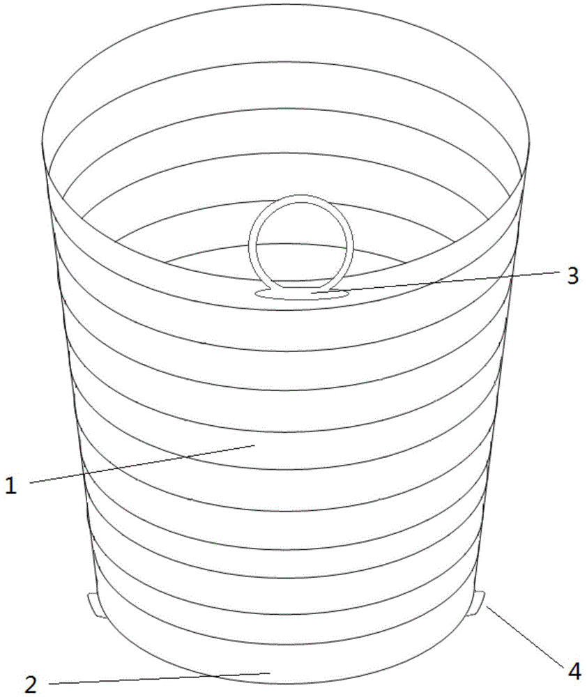 一种杯口带提环的可折叠纸杯的制作方法