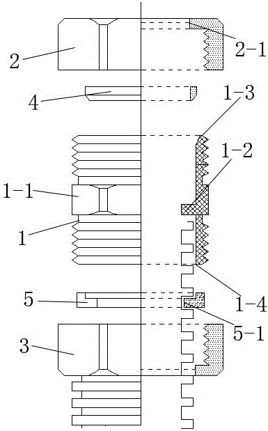 穿线镀锌钢管与穿线波纹软管快速连接件的制作方法