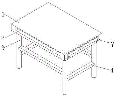 一种便于组装拆卸的桌子的制作方法