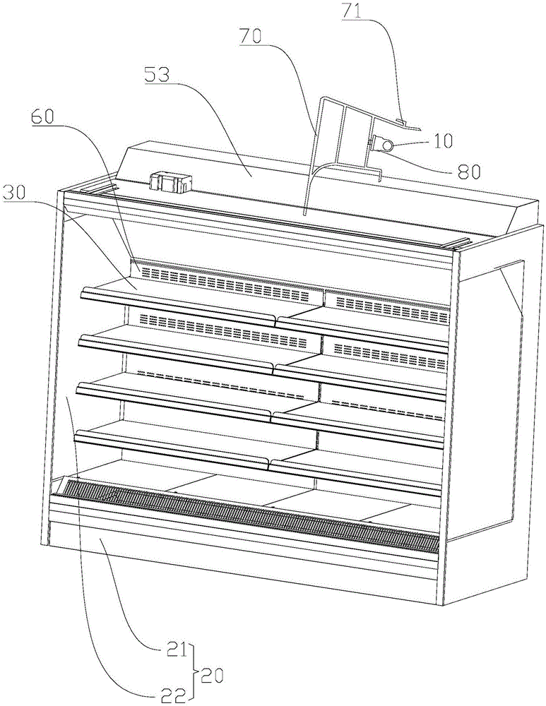 一种整体立式风幕柜的制作方法