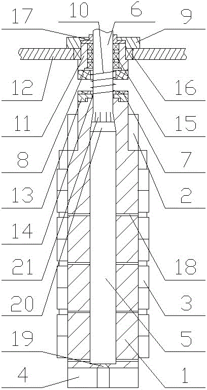 离合式瓶内刷辊的制作方法