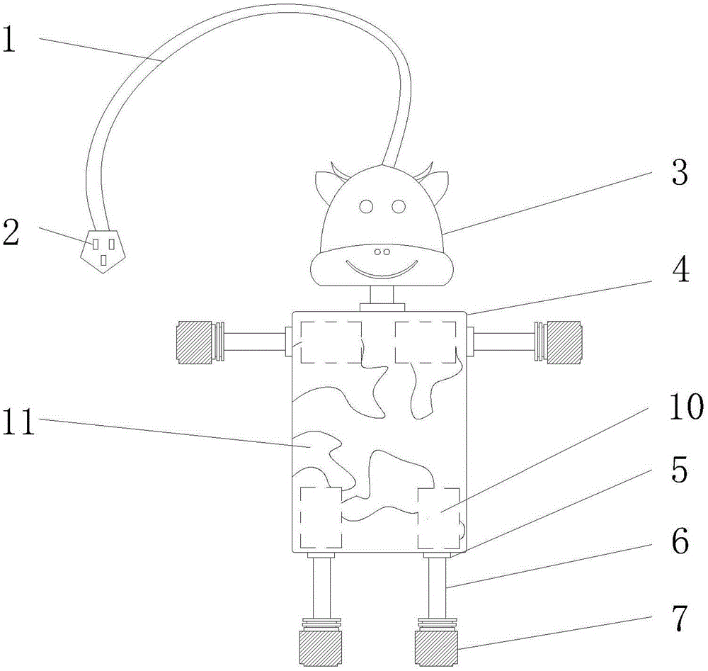 一种多接头插座的制作方法