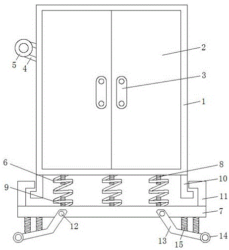 一种移动式低压GGD配电柜的制作方法