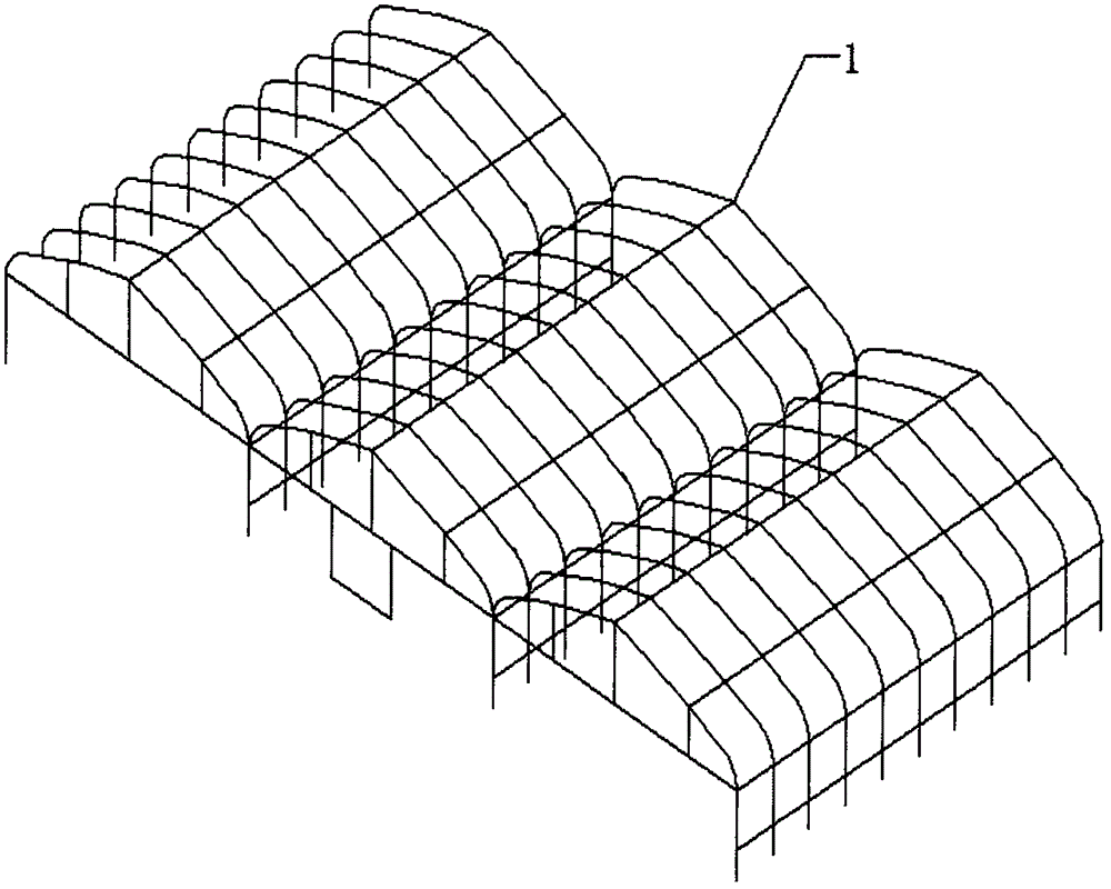 一种热镀锌连栋温室大棚的制作方法