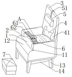 一种可调节舒适度的哺乳用座椅的制作方法