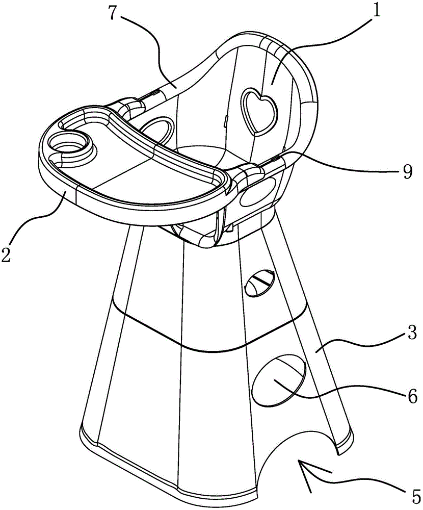 一种儿童餐椅的制作方法