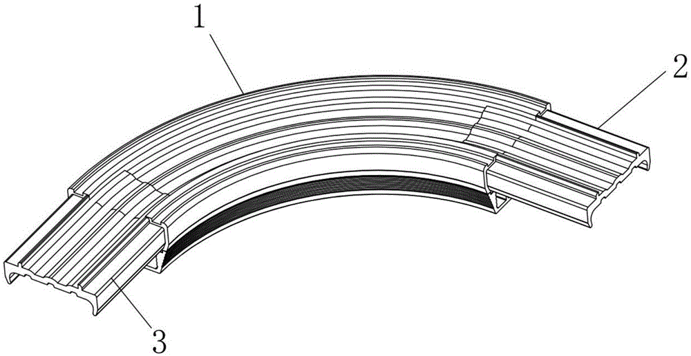 一种窗帘电动轨道转角连接结构的制作方法