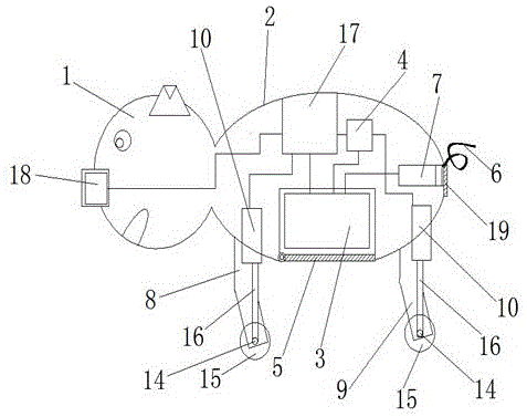 一种带有语音识别的猪型玩具的制作方法