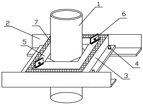泵管穿楼层固定件的制作方法