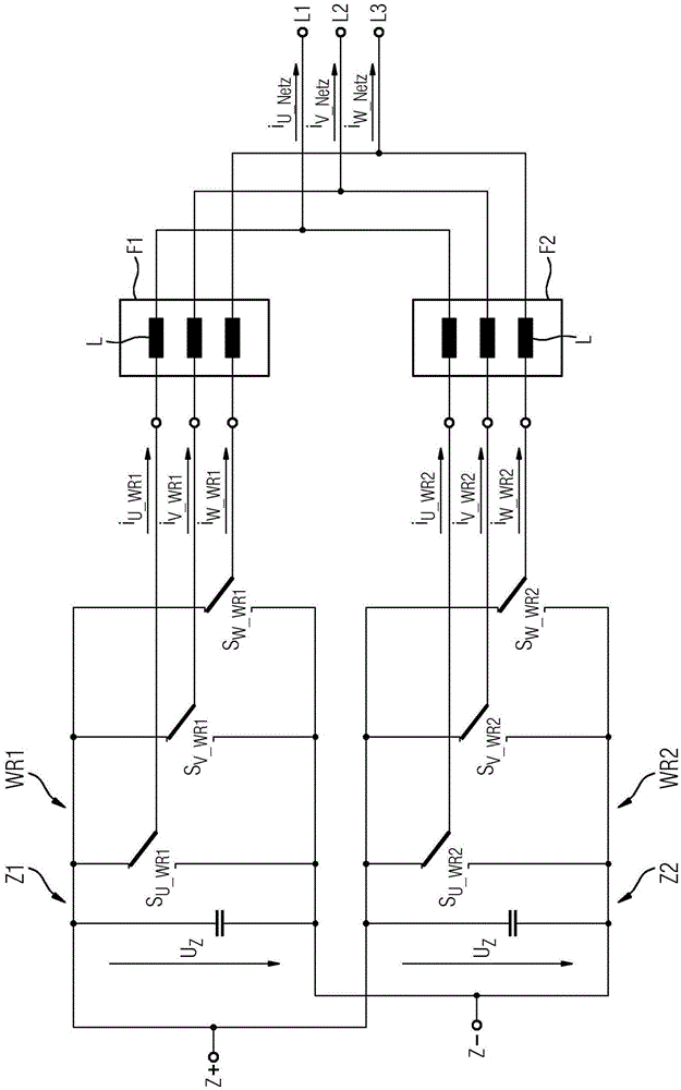 并联连接的逆变器的相电流的调节的制作方法