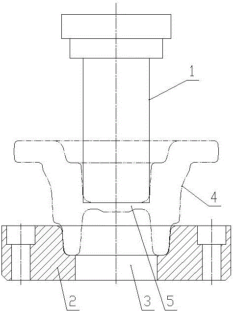 传动轴中间突缘锻件冲孔新结构的制作方法