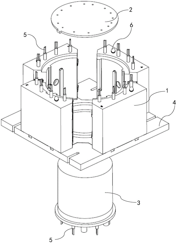 一种水冷机壳热芯盒电加热装置的制作方法