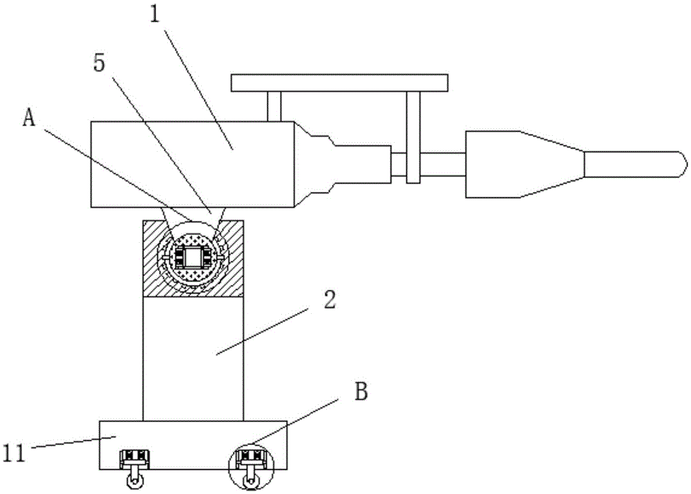 一种便于调节抛射角度的救生绳索抛射器的制作方法