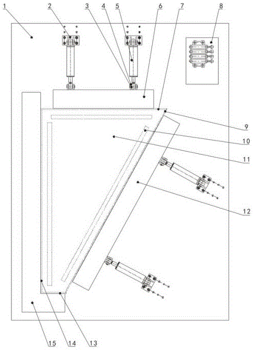 二衬台车梯形立柱的拼装设备的制作方法
