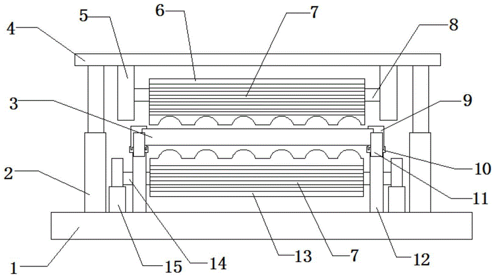 一种异型树脂瓦配件的热压成型装置的制作方法