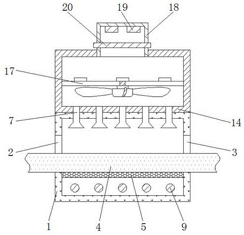 一种包装印刷用可调节温度的印刷品烘干装置的制作方法