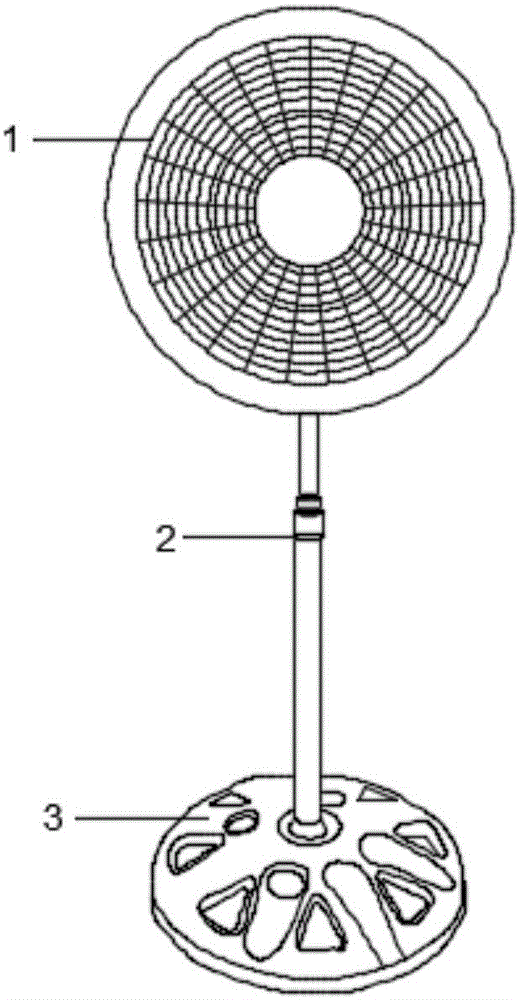 一种立式电风扇的制作方法