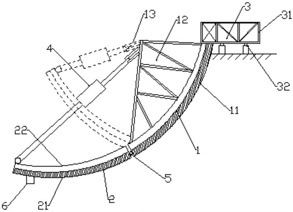可折叠隧道仰拱模具的制作方法