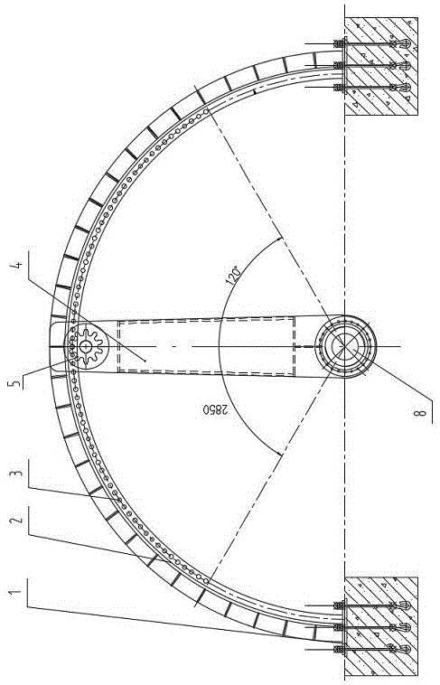 弧轨自驱集成式启闭机的制作方法