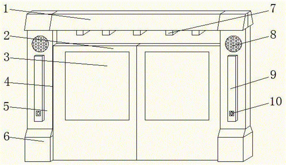 一种地铁用自动屏蔽门的制作方法