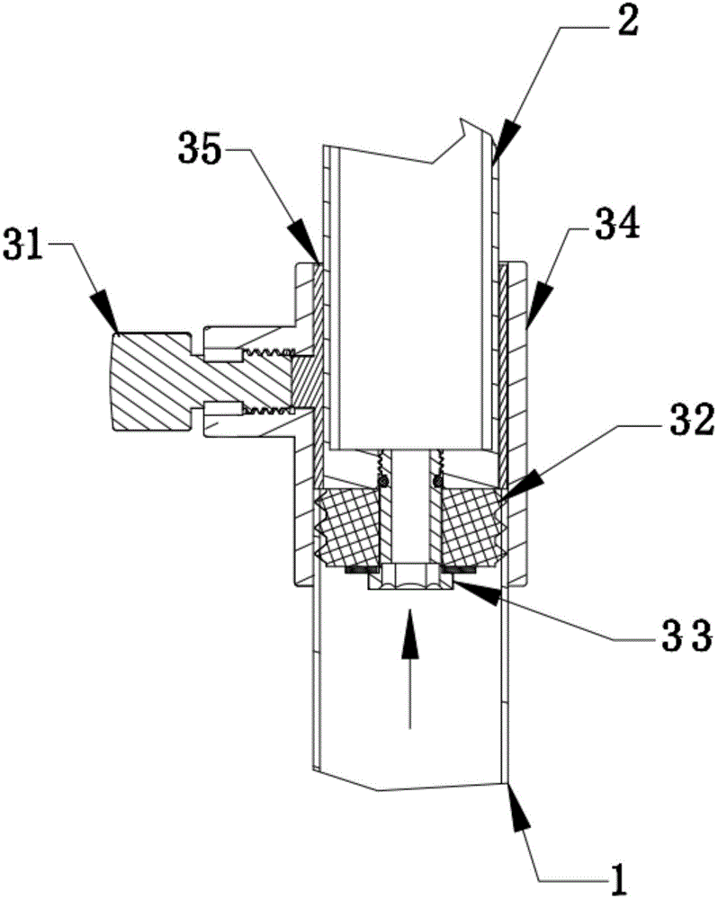 一种方形淋浴杆用的锁紧装置的制作方法
