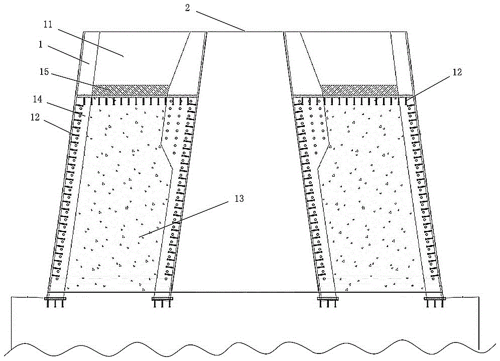 一种钢塔斜拉桥的塔梁连接结构的制作方法