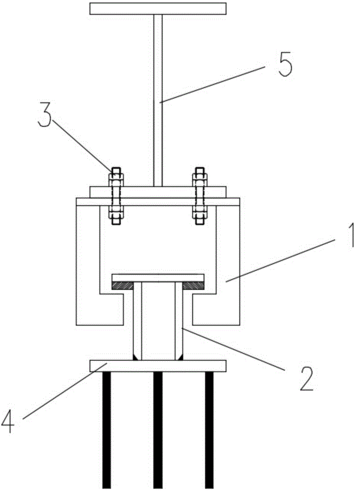 一种用于连桥的螺栓连接型抗拔结构的制作方法