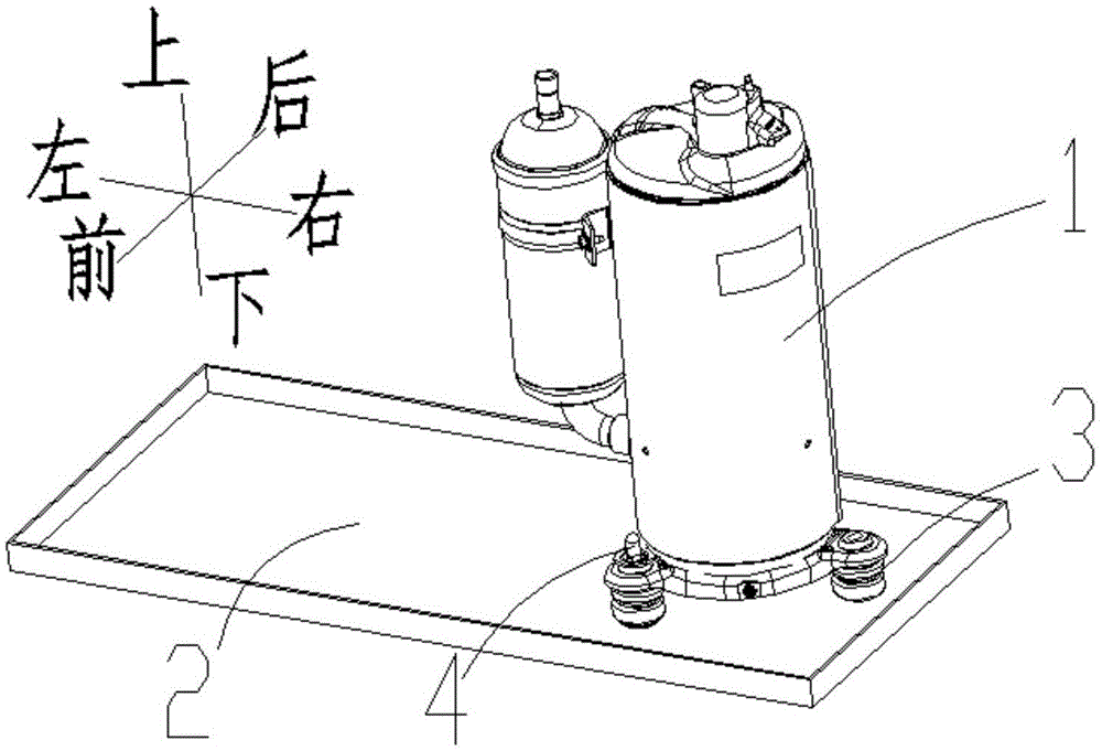 一种压缩机固定结构及空调器的制作方法