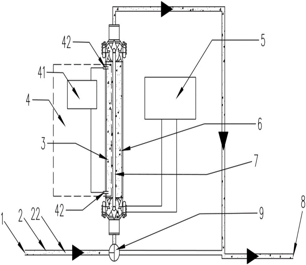一种静态测量单井采油管道中油、气、水各组分含量的装置的制作方法