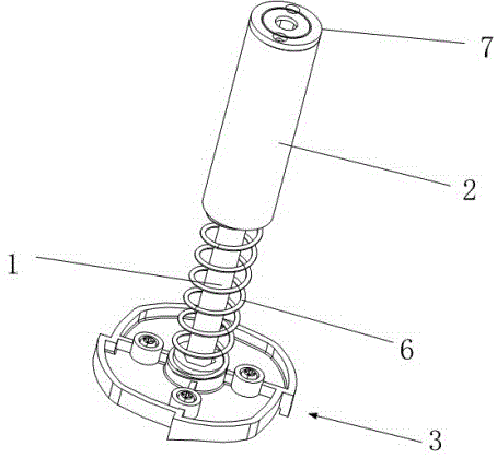 一种无绳刨冰机压冰片限位伸缩结构的制作方法