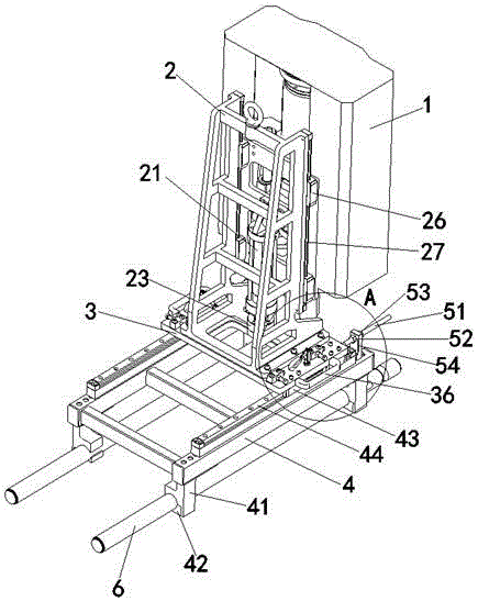 一种注塑机可移动式竖直副射台的制作方法