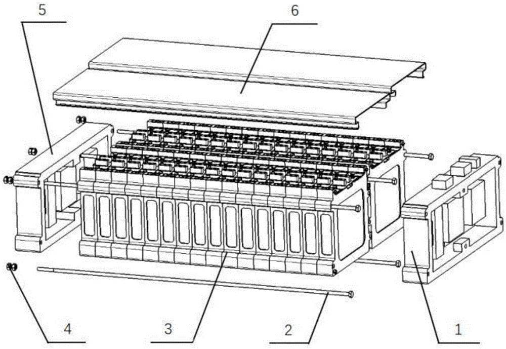一种储能电池模块的一体化集成装置的制作方法
