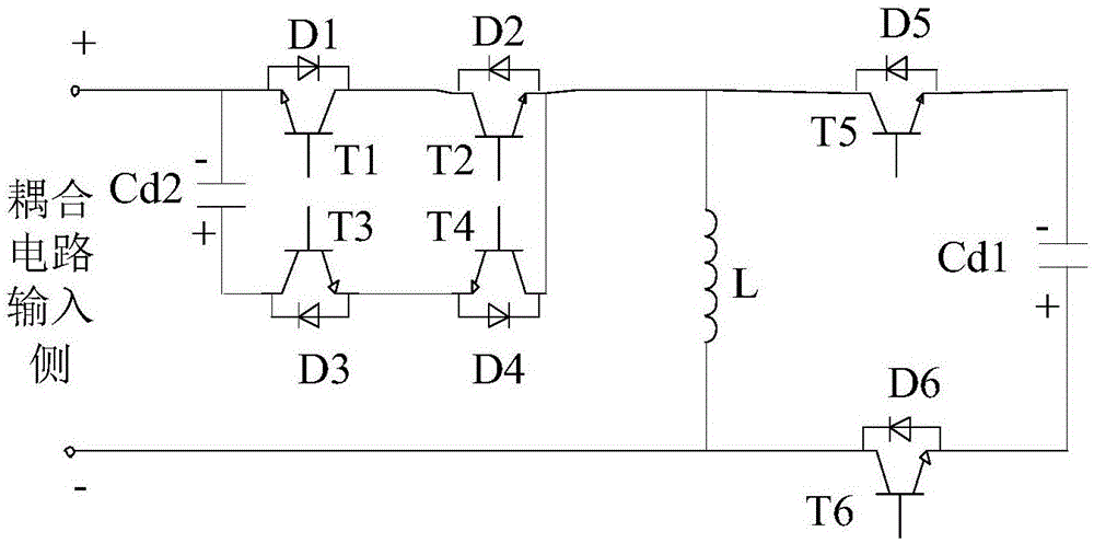 一种六开关的微逆变器交流侧功率耦合电路的制作方法