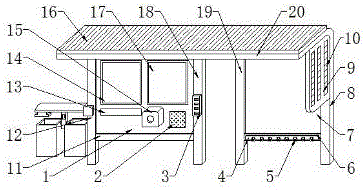 一种多功能市政公交候车亭的制作方法