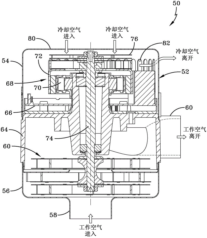 具有改进的气流和噪声减小特性的电机-风扇组件的制作方法